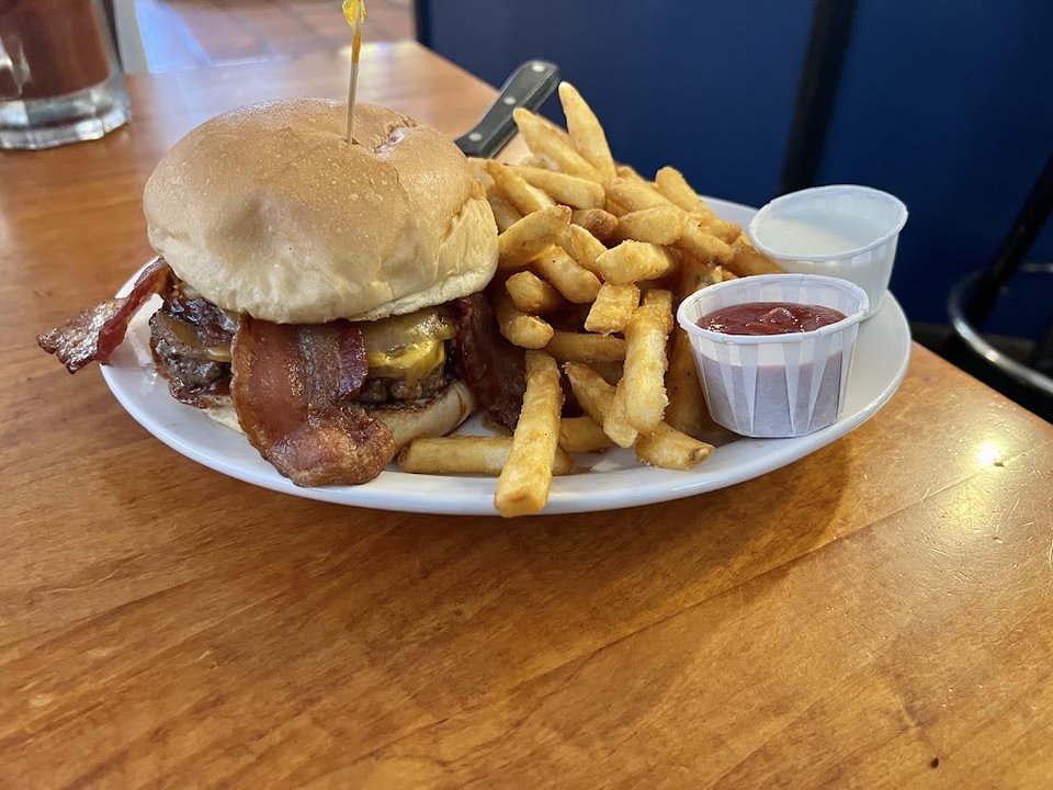 Bacon and Egg Burger with Regular Fries